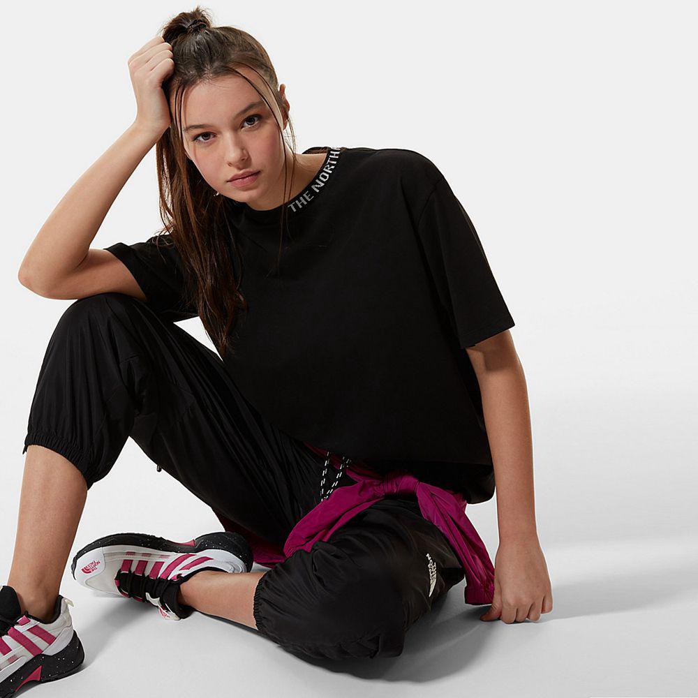 The North Face Zumu Γυναικεια T Shirt - Μαυρα (LCJH69571)